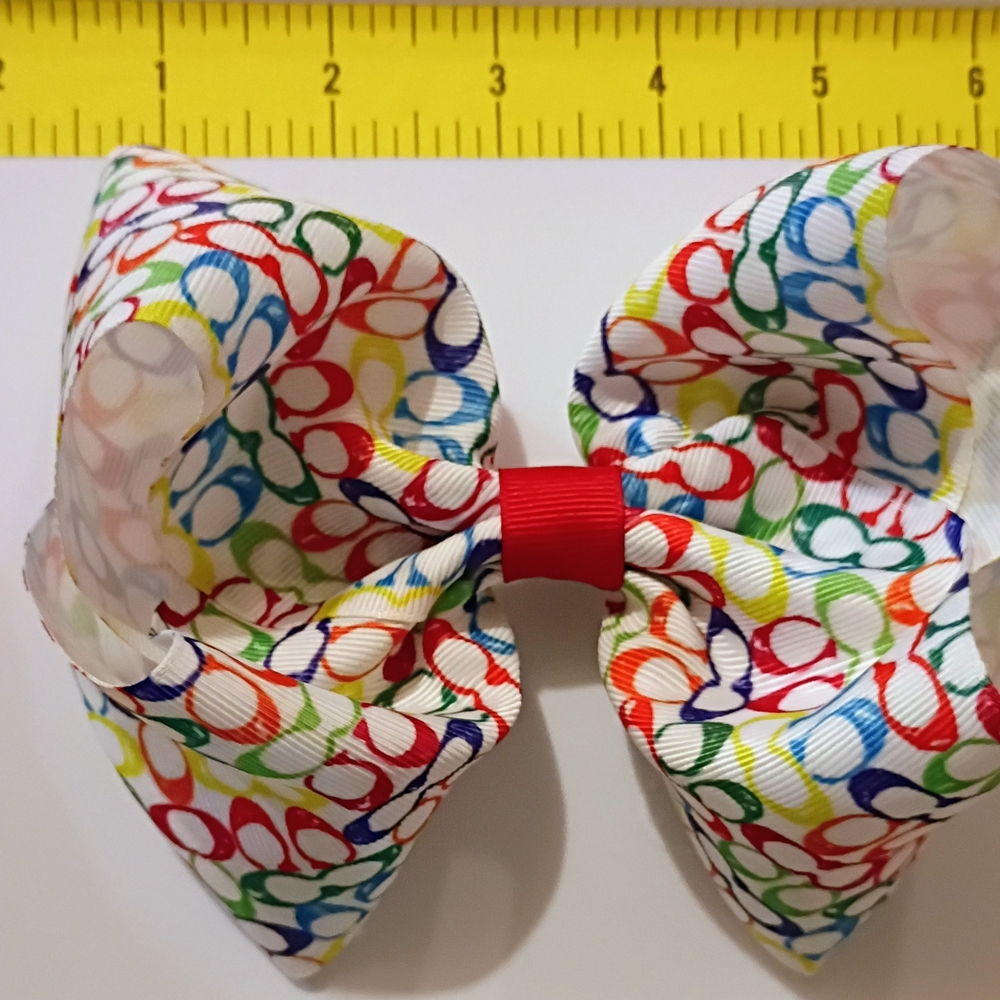 Coach Brand Logo Hair Bow